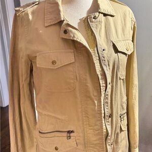 Lilly Aldridge by Velvet Beige Cotton Women's‎ Jacket